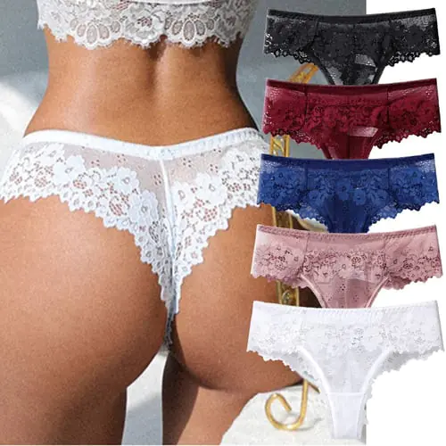 Women Lace Lingerie Temptation Low-waist Panties Thong Underwear Women Lace Lingerie Temptation Low-waist Panties Thong Underwear