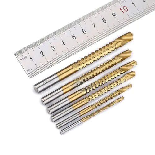 6pcs Woodworking Cutting Cutter Hole Saw Holesaw Wood Metal HSS Ti Drill Bit 6pcs Woodworking Cutting Cutter Hole Saw Holesaw Wood Metal HSS Ti Drill Bit