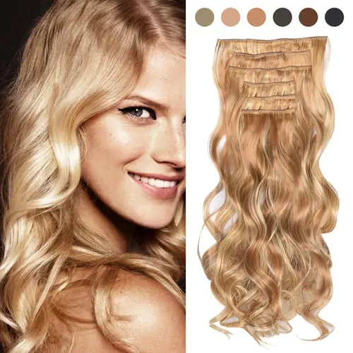 Real As Remy Fashion Hair Long Clip In Hair Extensions Full Head Curly Wig Real As Remy Fashion Hair Long Clip In Hair Extensions Full Head Curly Wig