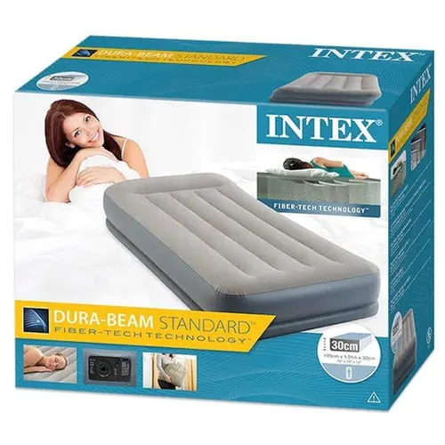 Intex Pillow Rest Mid-Rise Airbed With Fiber 99X191X30Cm