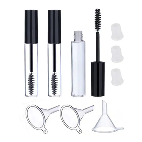Refillable 3Pcs 10 ml Empty Mascara Tube Wand Eyelash Cream Container Bottle Refillable 3Pcs 10 ml Empty Mascara Tube Wand Eyelash Cream Container Bottle