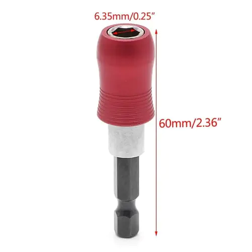 1 Pc 60mm 1/4 Inch Hex Shank Quick Release Screwdriver Bit Holder Extension Bar 1 Pc 60mm 1/4 Inch Hex Shank Quick Release Screwdriver Bit Holder Extension Bar