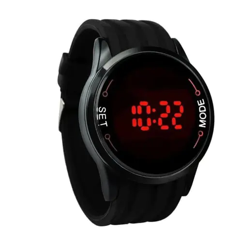 Waterproof Mens Watch LED Touch Screen Date Silicone Wrist Black Watch BK Waterproof Mens Watch LED Touch Screen Date Silicone Wrist Black Watch BK