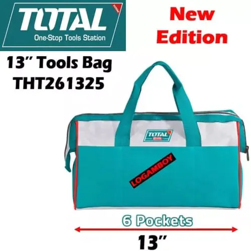 Total Tools Bag 13'' With 6 pockets THT261325 Total Tools Bag 13'' With 6 pockets THT261325