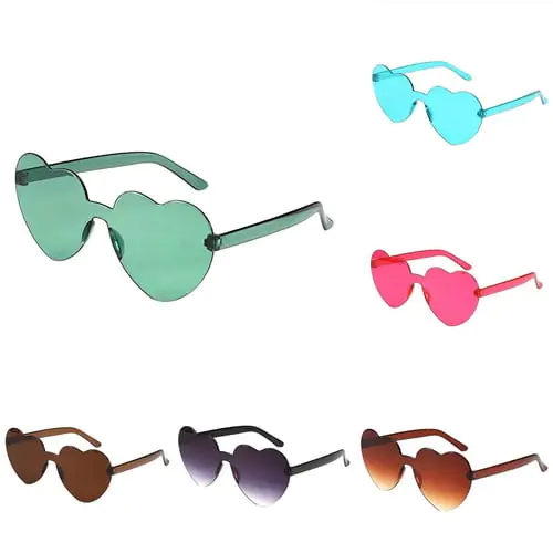 Love Heart Shaped Sunglasses Women PC Frame Resin Lens Sunglasses UV400 Sunglass Love Heart Shaped Sunglasses Women PC Frame Resin Lens Sunglasses UV400 Sunglass