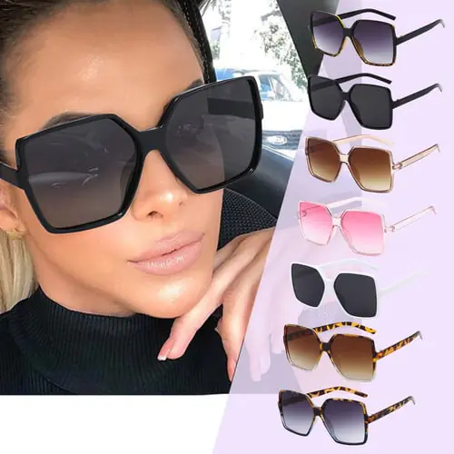 Ladies Sunglasses Personality Big Frame Sunglasses Fashion Sunglasses