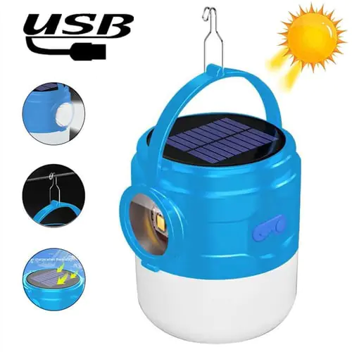 EshopMall Portable Solar Power Camping Light USB Rechargeable Flashlight Tent Lamp Camp Lanterns Emergency Light for Outdoor Indoor EshopMall Portable Solar Power Camping Light USB Rechargeable Flashlight Tent Lamp Camp Lanterns Emergency Light for Outdoor Indoor