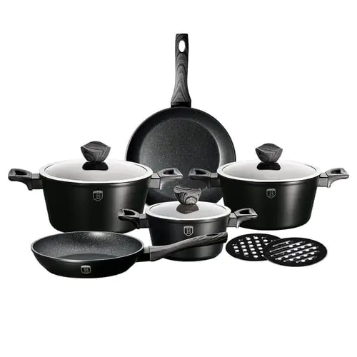 Berlinger Haus 10 pcs cookware set Ebony Smoked Wood Berlinger Haus 10 pcs cookware set Ebony Smoked Wood