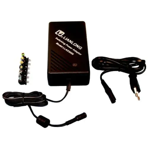 Lianlong, AC DC Power Adapter Charger 6 Selectable Adapter Tips-Black Lianlong, AC DC Power Adapter Charger 6 Selectable Adapter Tips-Black