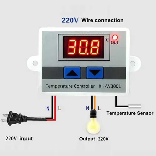 220V Digital LED Temperature Controller 10A Thermostat Control Switch Probe New 220V Digital LED Temperature Controller 10A Thermostat Control Switch Probe New