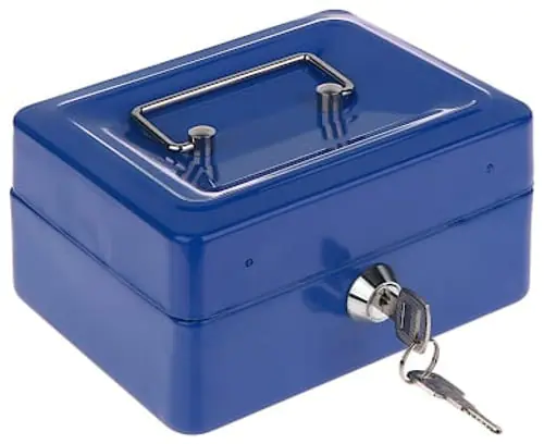 Erl, Protable Key Locker Safe Home Shop Steel Mini Money Box Security Cash box Storage Box Hidden Coin Money Jewellery