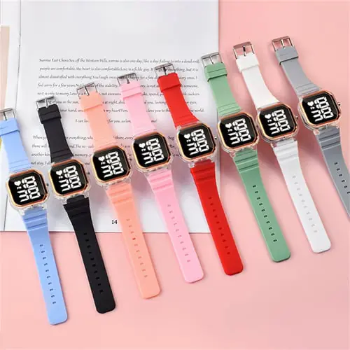 Women'S Fashion Casual Style Silicone LED Watch, Girl'S Birthday Present Women'S Fashion Casual Style Silicone LED Watch, Girl'S Birthday Present