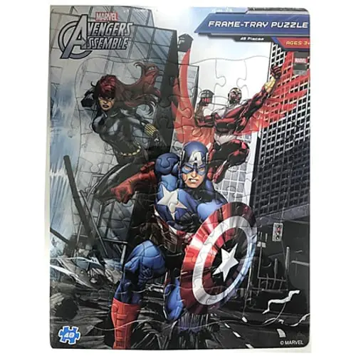 Marvel Avengers Captain America Assemble Frame-Tray Puzzle 48 Pcs