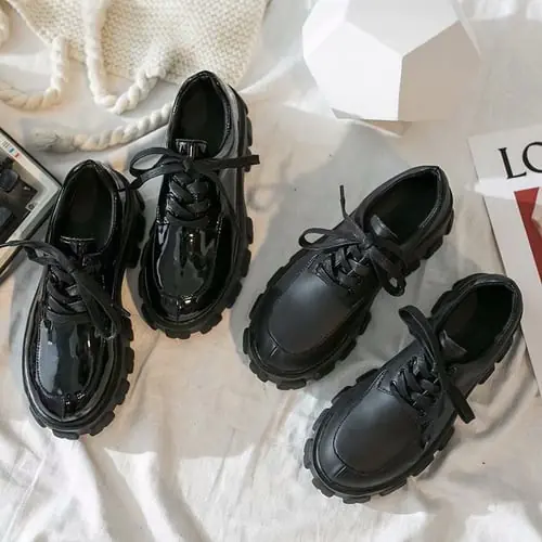 British style small leather shoes women increase 2020 new college style wild autumn thick bottom sponge cake shoes Z344 British style small leather shoes women increase 2020 new college style wild autumn thick bottom sponge cake shoes Z344