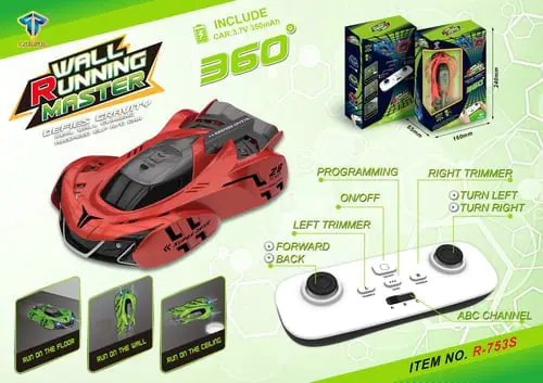 Paktat, Infrared Stunt Programming Wall Climbing Car With Lights Paktat, Infrared Stunt Programming Wall Climbing Car With Lights