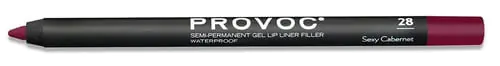 Provoc Semi Permanent Gel Lip Liner Filler Waterproof Sexy Cabernet NÃ‚Â°28