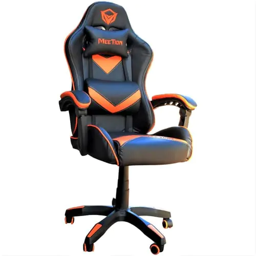 Meetion Gaming Chair Black and Orange CHR04
