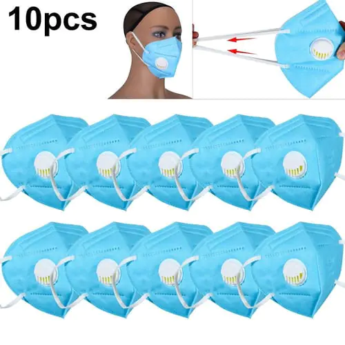 10pcs Dustproof Mask,Dust Mask PM2.5 Windproof Foggy Haze Pollution Respirator