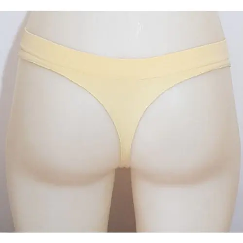 Johnny Grey, Women's Seamless Microfiber Low Cut String, Light Yellow Johnny Grey, Women's Seamless Microfiber Low Cut String, Light Yellow