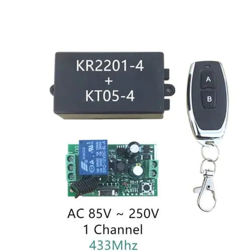 AC 220V 1CH RF 433MHz Wireless Remote Control Switch Module Learning Code Relay VKL AC 220V 1CH RF 433MHz Wireless Remote Control Switch Module Learning Code Relay VKL