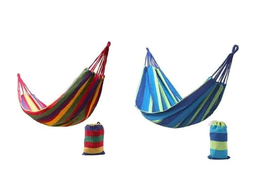 Striped Hammock Hanging Chair With Carry Bag 235 x 185 x 80 cm Striped Hammock Hanging Chair With Carry Bag 235 x 185 x 80 cm