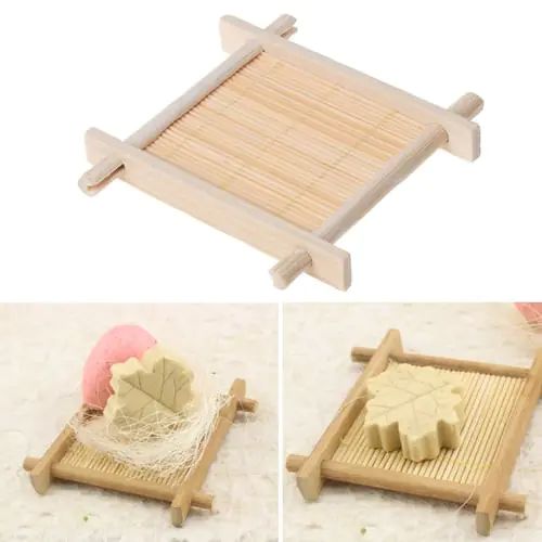Bamboo Wooden Handmade Bathroom Soap Dish Holder Drain Storage Rack Shower Rack Bamboo Wooden Handmade Bathroom Soap Dish Holder Drain Storage Rack Shower Rack