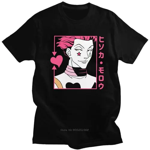 Hunter X Hunter T-Shirt Men Pre-shrunk Cotton Awesome Tshirt O- Neck Short Sleeved Hisoka Morow T Shirt Anime HxH Tee Harajuku Hunter X Hunter T-Shirt Men Pre-shrunk Cotton Awesome Tshirt O- Neck Short Sleeved Hisoka Morow T Shirt Anime HxH Tee Harajuku