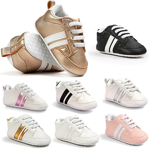 Baby Shoes Soft Bottom Anti-skid PU Leather Shoe For Infant Toddler Boys Girls