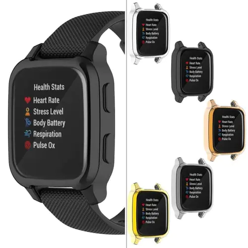 Premium Soft TPU Bumper Shell Cover Protective Plating Case for Garmin Venu