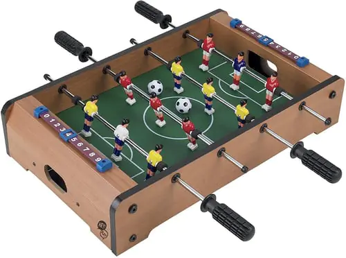Mascube, Mini Table Football / Soccer Game Set with Two Balls and Score Keeper for Adults and Kids, pack of 1