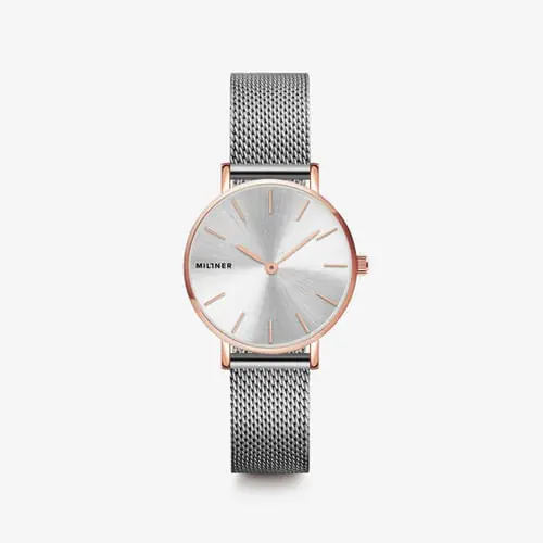Millner Mini Watch Rose Silver 28Mm