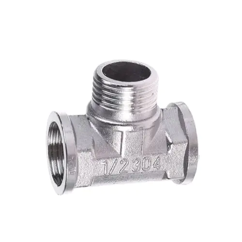 G1/2" Tee 3 Way Plumping Pipe Fittings Stainless Steel T type Threaded Valve G1/2" Tee 3 Way Plumping Pipe Fittings Stainless Steel T type Threaded Valve