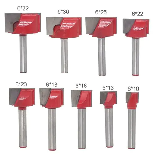 6MM Shank Wood Cutter Engraving Knife Shank Router Bit Milling Cutters for Mill Woodworking Cutting Tools