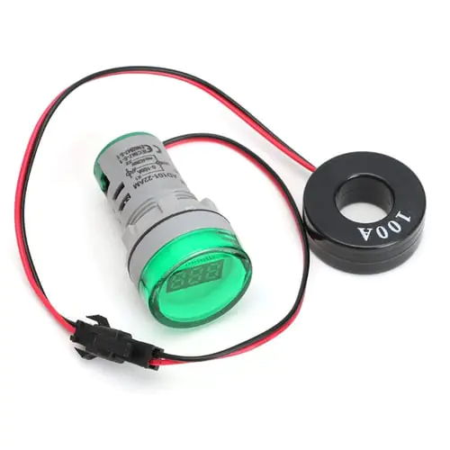 AC 220V 0-100A Digital Ammeter 22mm Display Monitor Current Measuring Meter