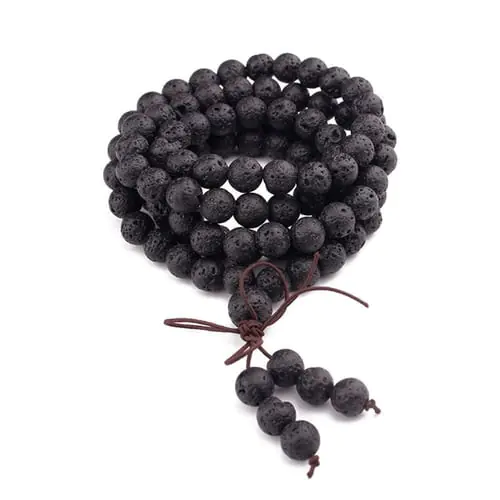 108 Natural Gemstone Buddha Prayer Beads Mala Bracelets Buddhist Rosary Necklace