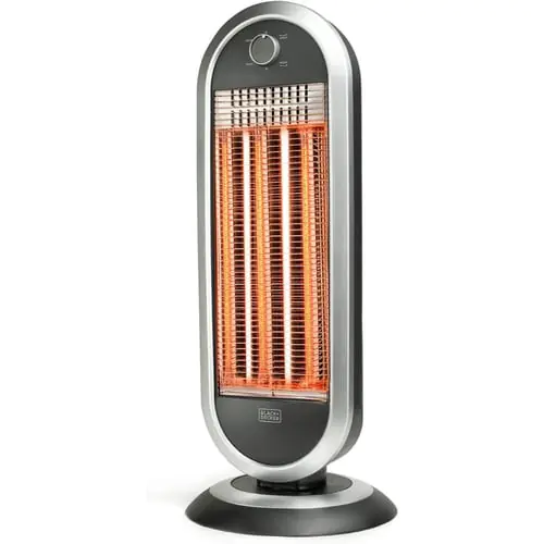 Black And Decker Electric Heater, 2 Elements, 900W, BXCSH900E Black And Decker Electric Heater, 2 Elements, 900W, BXCSH900E
