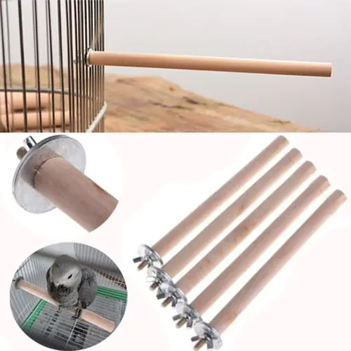 Parrot Pet Wood Hanging Stand Rack Toy Branch Perches For Bird Cage Parrot Pet Wood Hanging Stand Rack Toy Branch Perches For Bird Cage