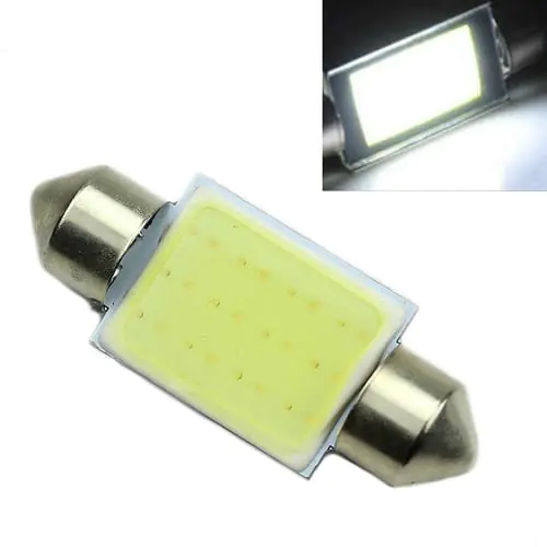 36mm Festoon CAN BUS C5W PLASMA COB LED SIZE Interior White SMD Bulb