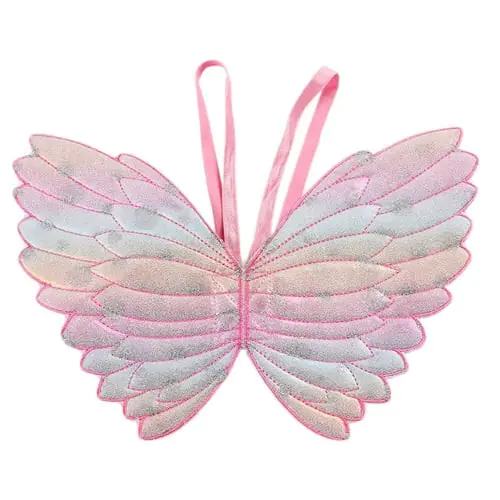 Cute Children Costumes Performance Props Gradient Color Butterfly Princess Angel Wings Fairy Stick Kids Dress Up Playing Toys