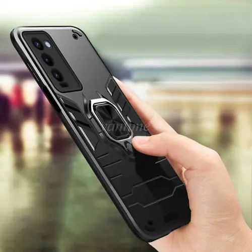 For TECNO CAMON 18P / CAMON 18T / CAMON 18 Case Hard Shockproof Stand Holder Lens Protector Cover For TECNO CAMON 18P / CAMON 18T / CAMON 18 Case Hard Shockproof Stand Holder Lens Protector Cover