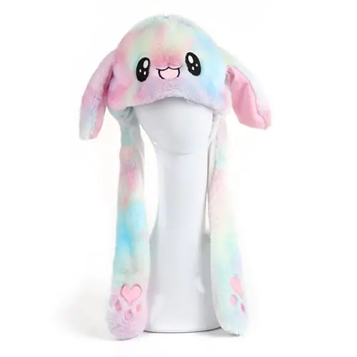 LED Glowing Colorful Plush Animal Hat Moving Rabbit Bunny Ears Cosplay Party Cap LED Glowing Colorful Plush Animal Hat Moving Rabbit Bunny Ears Cosplay Party Cap
