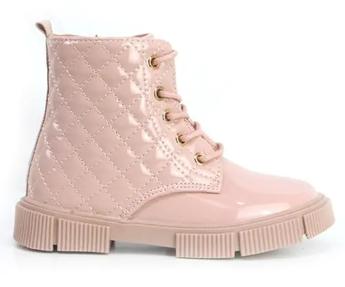 Shiny Pink Capitoned Boots