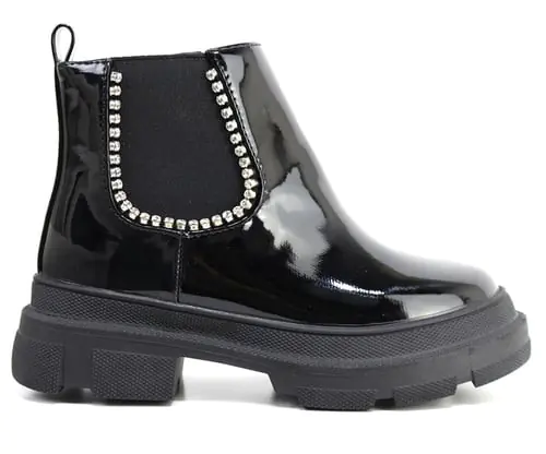 Embellished Black Chelsea Boot Embellished Black Chelsea Boot
