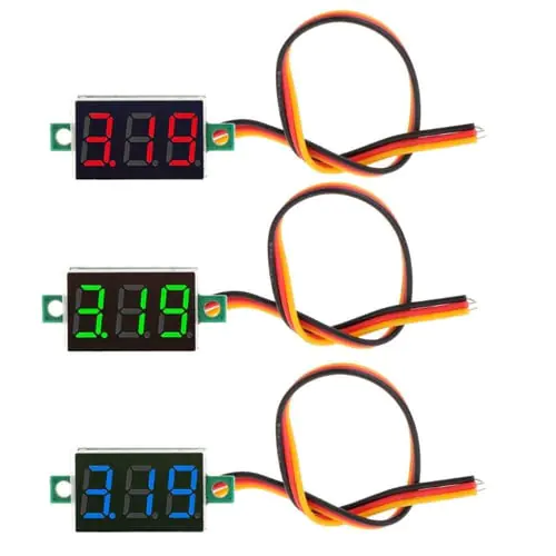 0.36" DC 0-100V 3 bits 3 wires Digital Voltmeter LED Display Panel Voltage Meter