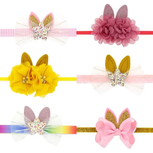 Lovely Cute Baby Girls Rabbit Bunny Flowers Bow Stars Hairband Hair Rope Lovely Cute Baby Girls Rabbit Bunny Flowers Bow Stars Hairband Hair Rope