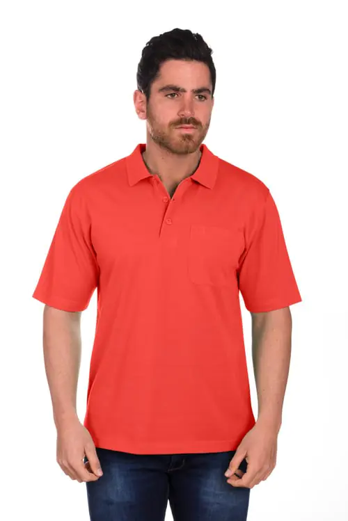 Soft Blue Pique T-shirt for men Cranberry