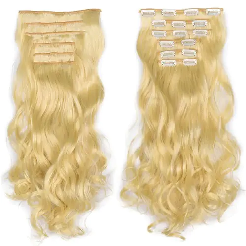 Real As Remy Fashion Hair Long Clip in Hair Extensions Full Head Curly Wig Real As Remy Fashion Hair Long Clip in Hair Extensions Full Head Curly Wig