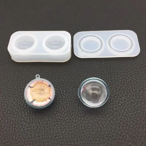 2 Pcs/Set Silicone Mold DIY Jewelry Making Pendant Universe Round Ball Epoxy Resin Crafts Gifts Handmade Tools Crystal Mirror Supplies 2 Pcs/Set Silicone Mold DIY Jewelry Making Pendant Universe Round Ball Epoxy Resin Crafts Gifts Handmade Tools Crystal Mirror Supplies