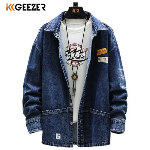 Men Denim Shirt 100% Cotton Jeans Shirt Long Sleeve 2020 Cowboy Pockets Street Loose Casual Anti-wrinkle High Quality Oversized Men Denim Shirt 100% Cotton Jeans Shirt Long Sleeve 2020 Cowboy Pockets Street Loose Casual Anti-wrinkle High Quality Oversized