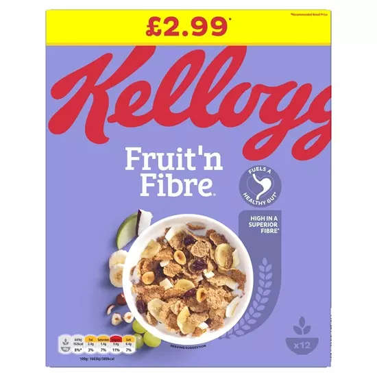 KELLOGG'S FRUIT 'N FIBRE CEREAL 500G